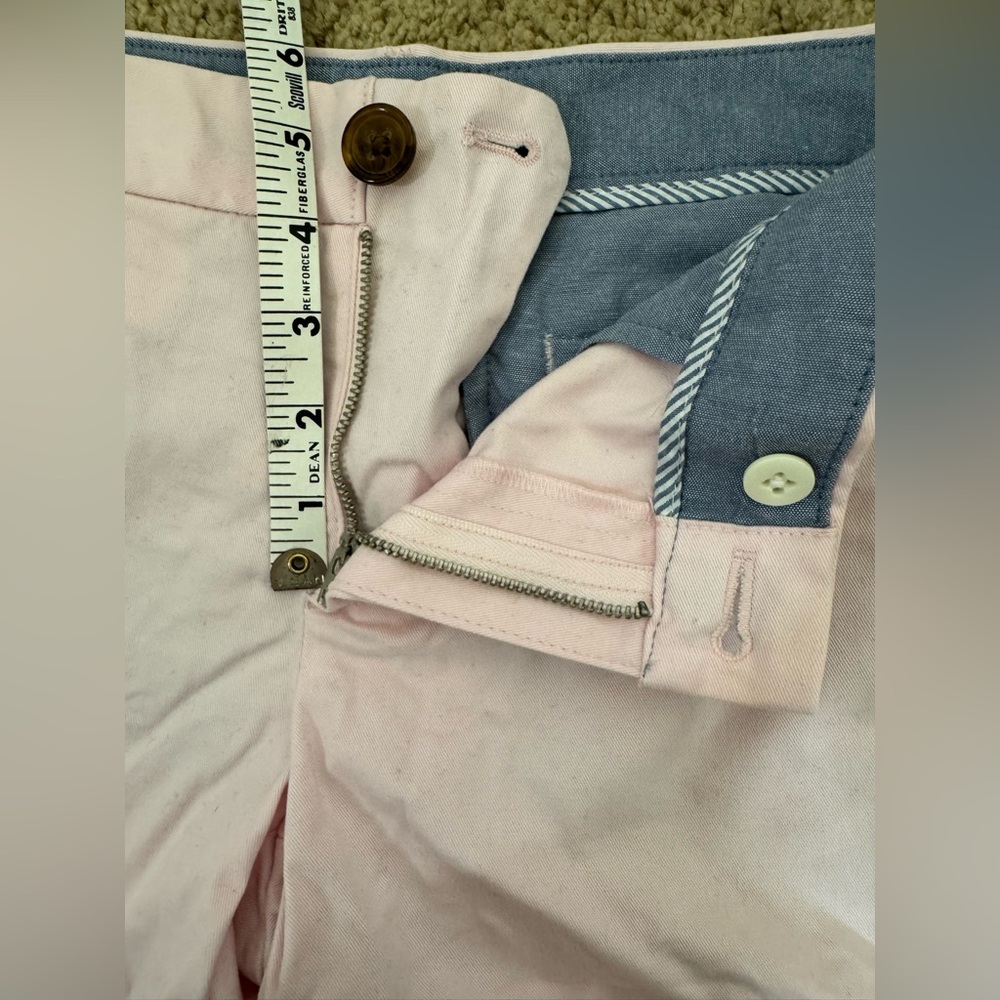 Banana Republic Light Pink Rolled-Hem Chino Shorts Size 4 Cotton - Picture 6 of 9